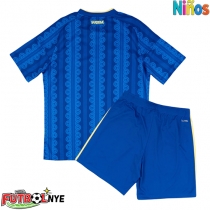 Camiseta Suecia Visitante Equipación para niños Mundial 2026 manga corta (+ pantalones cortos)